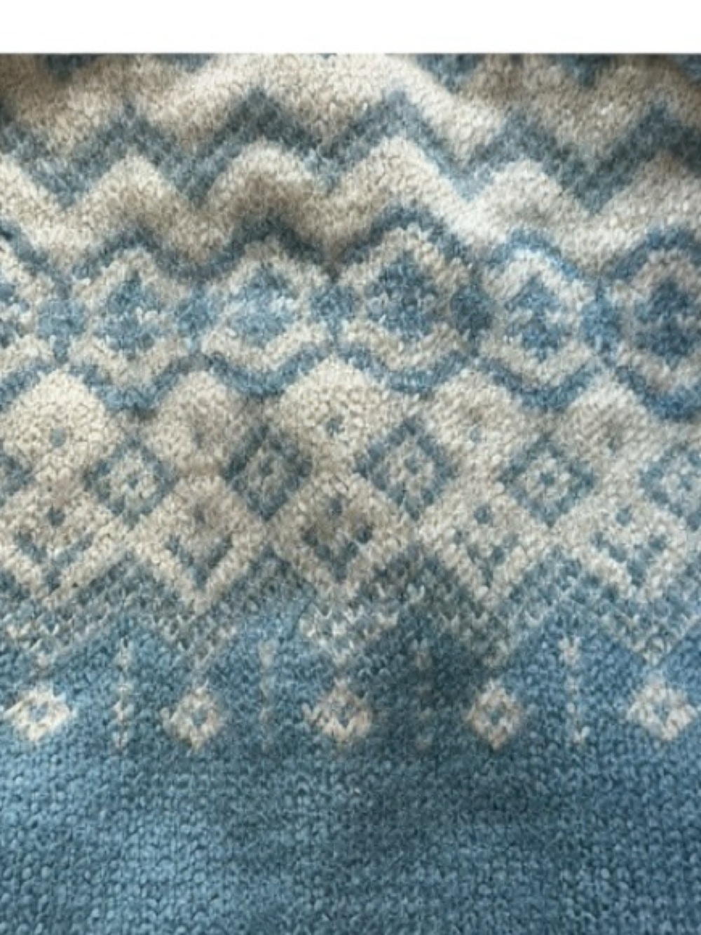 Vintage Wool Sweater Dale of Norway Sundt Bergen Blue Fair Isle Wool Cardigan - Picture 5 of 9